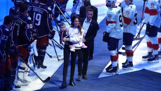 Blue Jackets honor Johnny Gaudreau and Matthew Gaudreau with moving