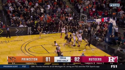 Princeton beats Rutgers 83 82 after late bucket from Caden Pierce