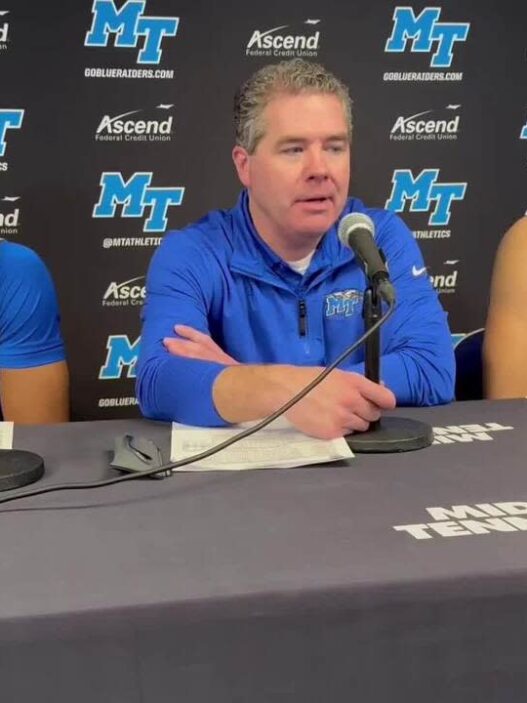 Middle Tennessee State mens basketball coach Nick McDevitt discusses win