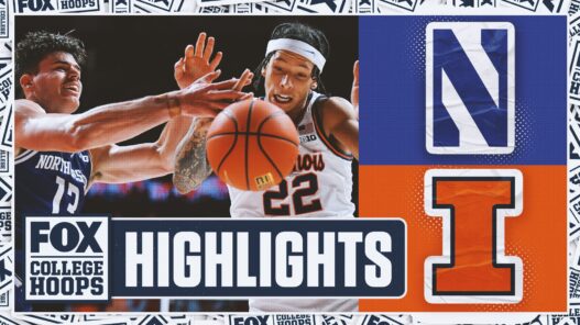 Northwestern Wildcats vs No 17 Illinois Fighting Illini Highlights