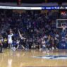 Dylan Addae Wusu of Seton Hall drains the 3 point clutch to