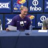 Kansas State womens basketball coach Jeff Mittie players react to