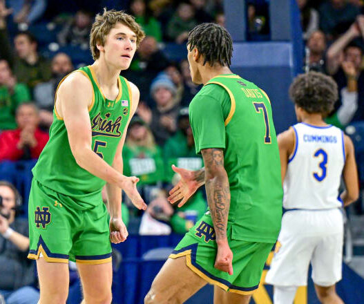 Role players fill empty pivotes in Notre Dame Mbb Win