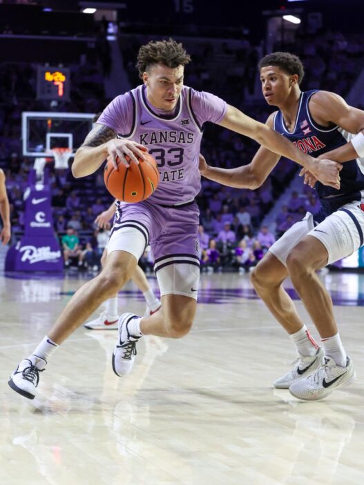 Which channel is the Kansas State Basketball vs byu today