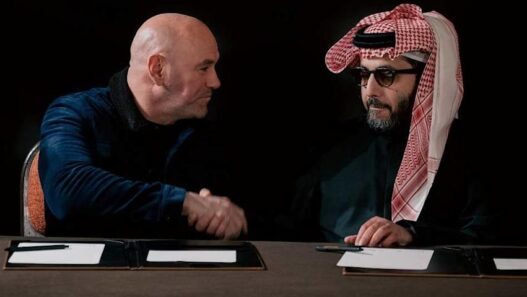 Dana White of the UFC Turki Alashikh partner for a