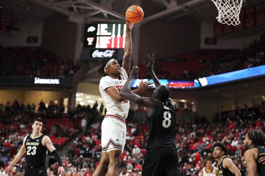 The Texas Tech JT Toppin Basketball Star Flops His Award