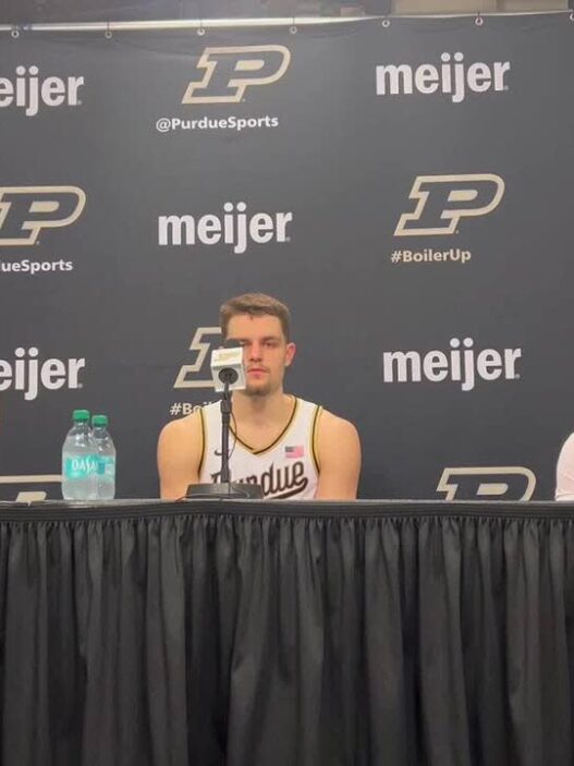 Trey Kaufman Renn of Purdue Basketball Cam Heide Braden Smith on