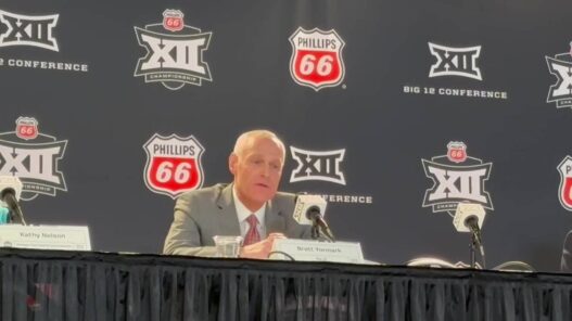 Watch Commissioner Big 12 Brett Yormmark on the crown basketball